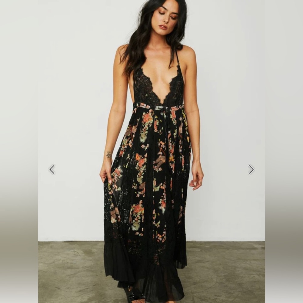 I'll Take U Farrer Flowy Maxi Dress
